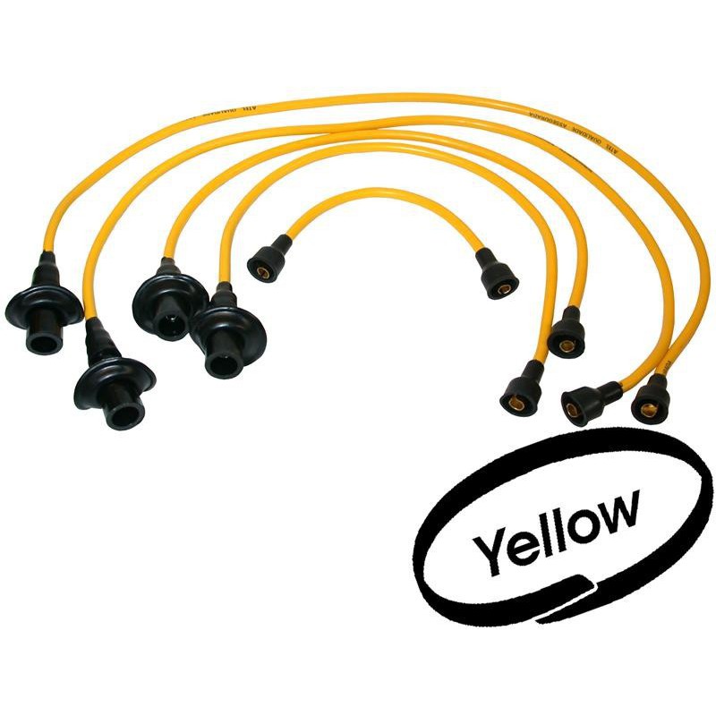 Cables de bujía amarillos