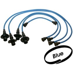 Cables de bujía azules