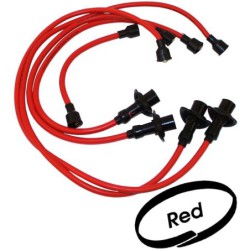 Cables de bujía rojos